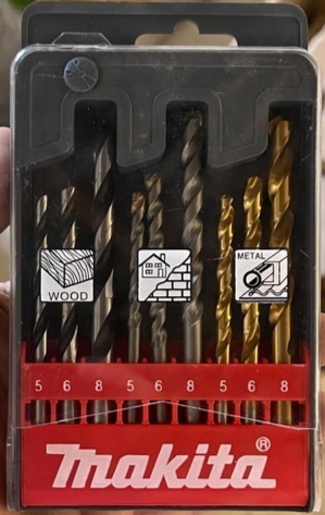مته سوراخکاری ترکیبی 9 عددی ماکیتا MAKITA (چوب و فلز و الماسه)