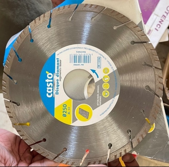 صفحه برش گرانیت و شیارزن کاستو Casto سایز 250 میلیمتر
