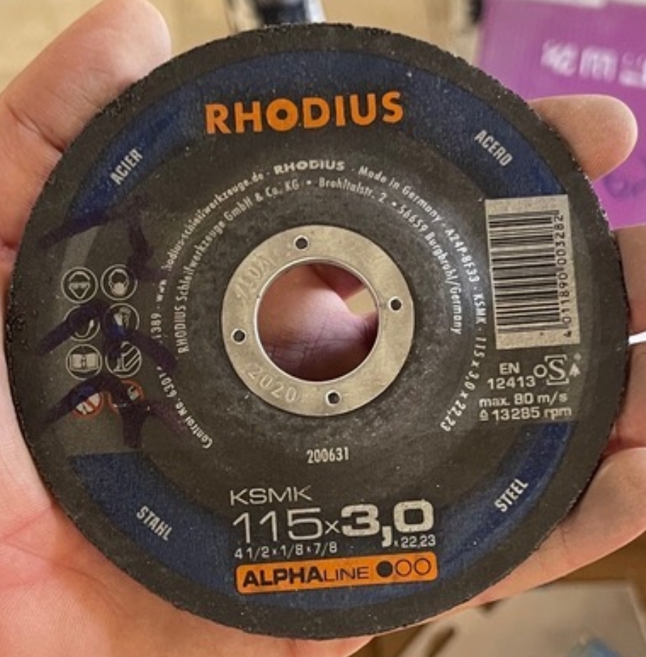 صفحه برش آهن مینی 3 * 115 RHODIUS ردیوس
