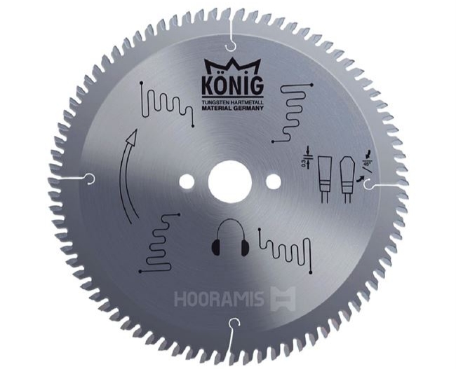 تیغ اره الماسه آلومینیوم بر 20 دندانه قطر 115 برند کونیگ (Konig) ترکیه