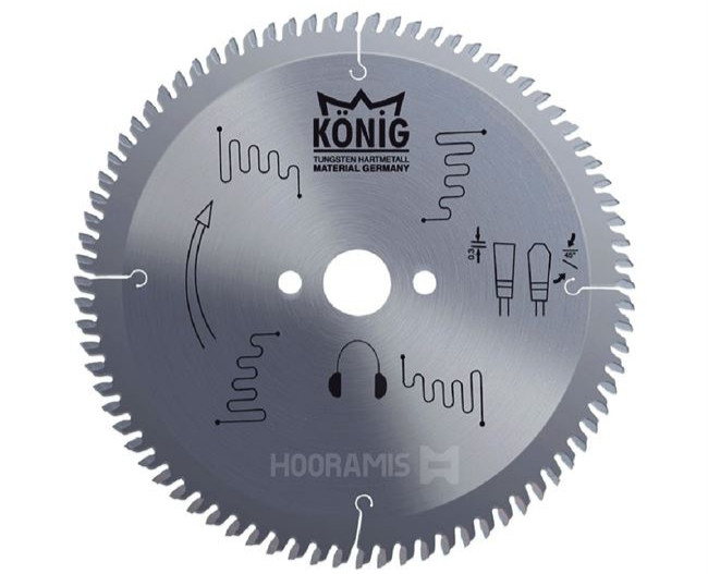 تیغ اره الماسه آلومینیوم بر 20 دندانه قطر 115 برند کونیگ (Konig) ترکیه