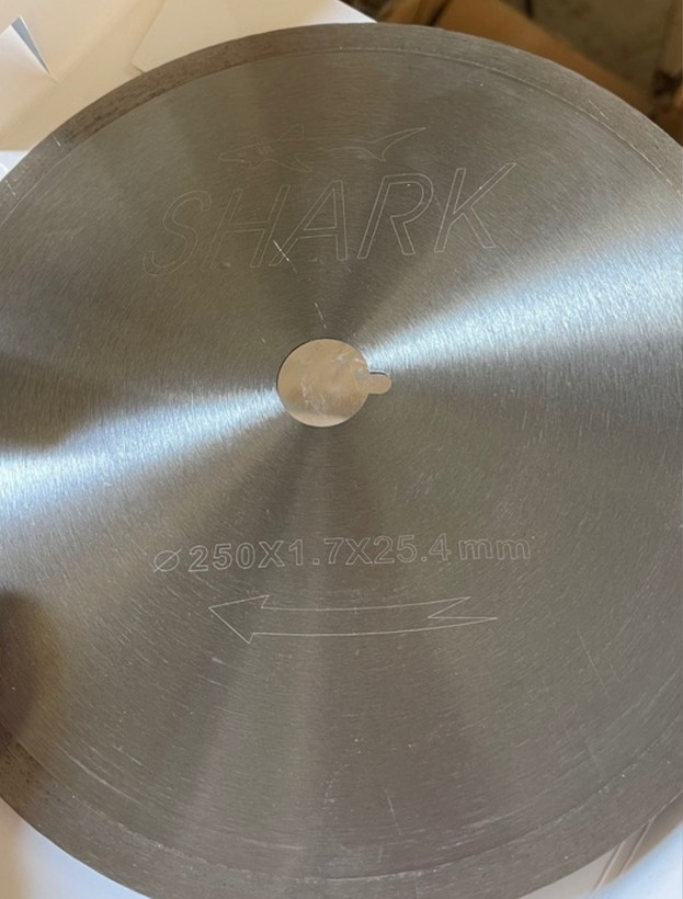 صفحه برش سرامیک ، پرسلان و انواع اسلب شارک اصلی 250 Shark شفت 50
