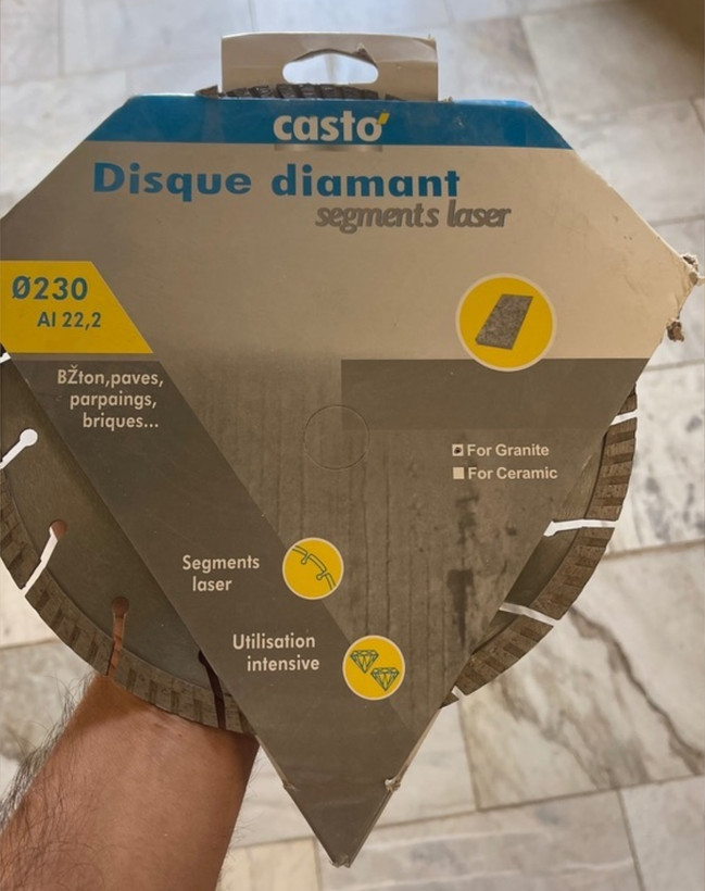 صفحه برش سرامیک کاستو (Casto) اصلی سایز ۲۳۰ میلیمتر