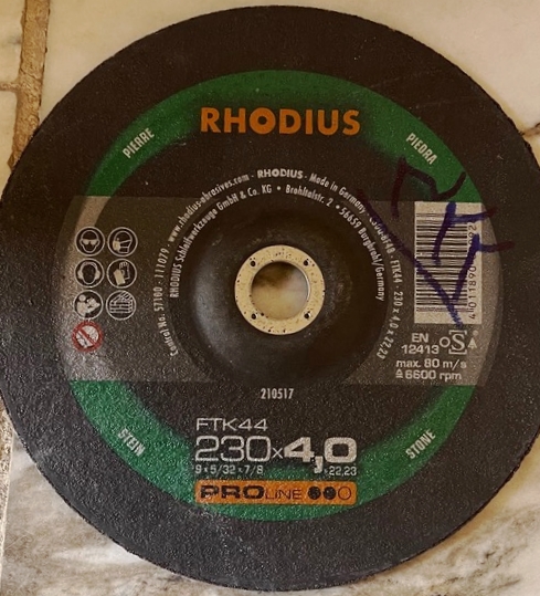 صفحه برش آهن 4×230 ردیوس (RHODIUS)