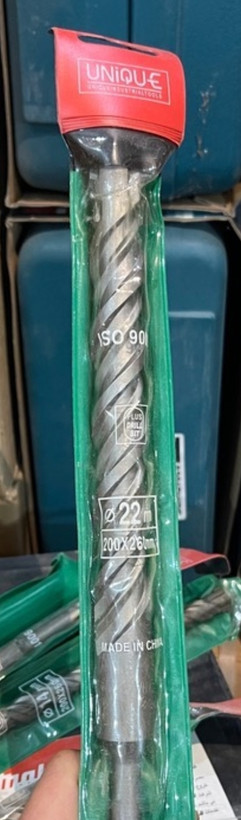 مته چهارشیار کوتاه 260*20 یونیک قطر داخلی شیار 22mm