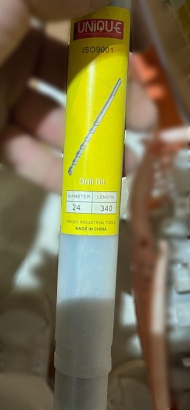 مته پنج شیار یونیک مدل 24×340 سایز 340 میلی متر